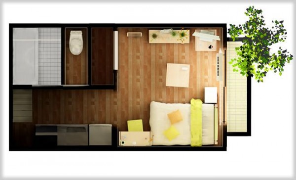 正方形と長方形の部屋 6畳でも広く見せるレイアウトを考えてみた 一人暮らし初心者おすすめナビ ヒトグラ